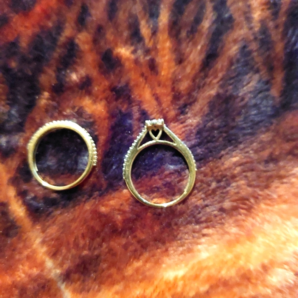 Wedding band set